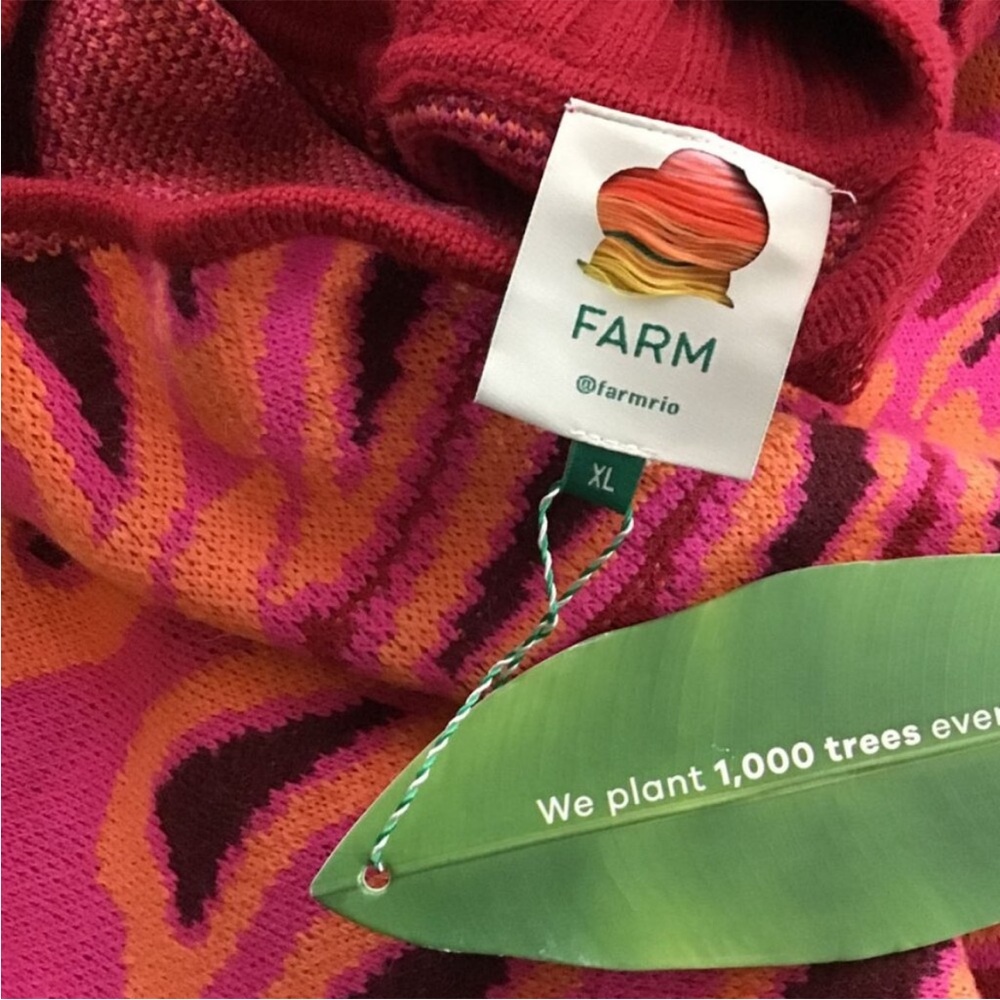 FARM Rio Women's Vibrant Shoulder Cut Out Sweater, NWT, XL - Picture 12 of 15